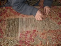 Antique Oushak Rug Repair
